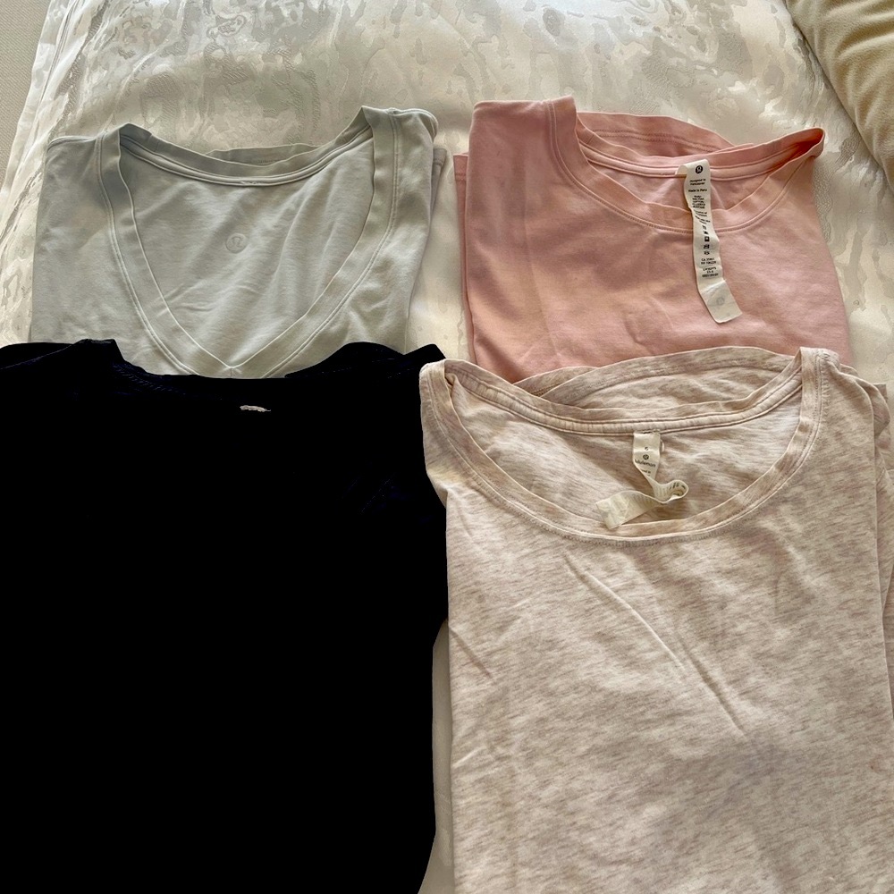 lululemon athletica Short Sleeve Tees - Black, Pink, Gray, White